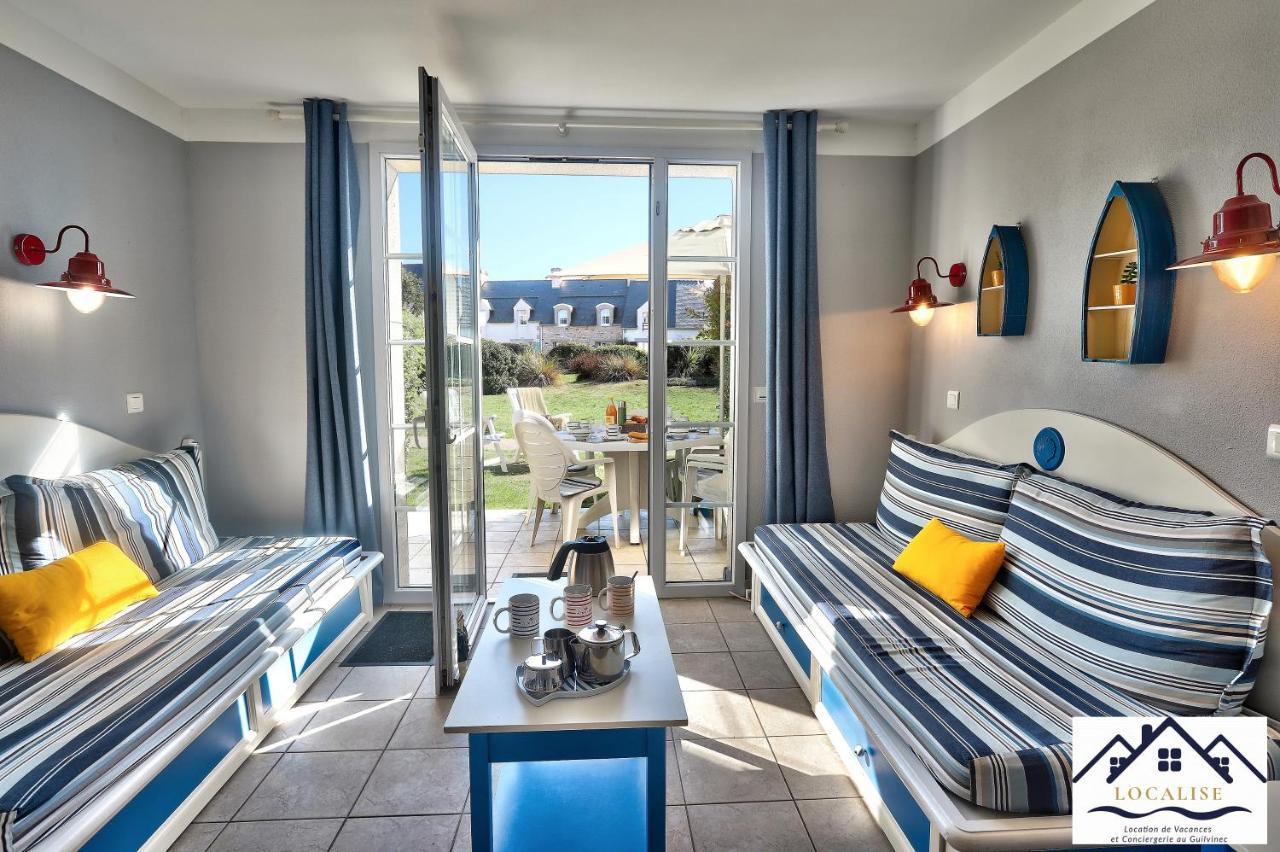 LocaLise - Maison E2 au Guilvinec - A 20m de la mer avec jardin et piscine - Tout à pied, plage, port, centre commerces, marché - Wifi inclus - Vue mer de la chambre - Animaux bienvenus - Linge de lit inclus Exterior foto