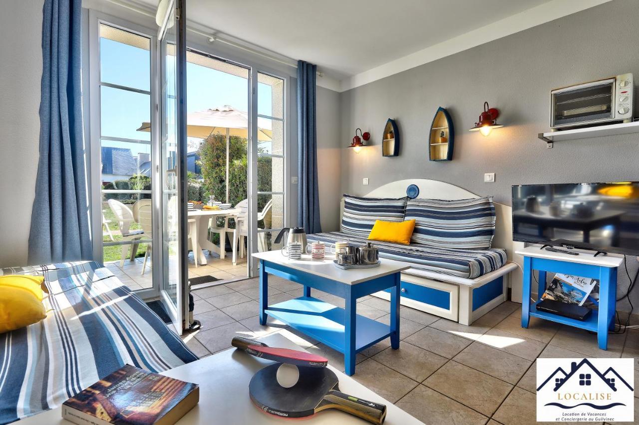 LocaLise - Maison E2 au Guilvinec - A 20m de la mer avec jardin et piscine - Tout à pied, plage, port, centre commerces, marché - Wifi inclus - Vue mer de la chambre - Animaux bienvenus - Linge de lit inclus Exterior foto