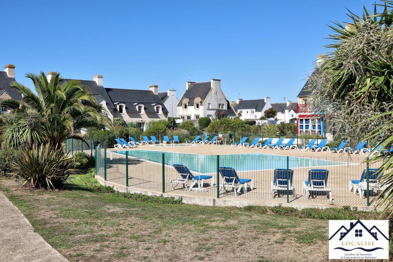 LocaLise - Maison E2 au Guilvinec - A 20m de la mer avec jardin et piscine - Tout à pied, plage, port, centre commerces, marché - Wifi inclus - Vue mer de la chambre - Animaux bienvenus - Linge de lit inclus Exterior foto