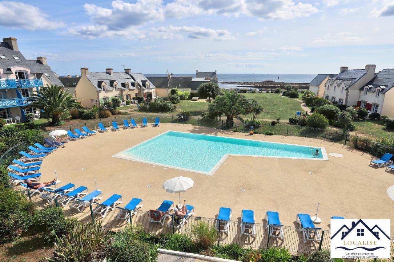 LocaLise - Maison E2 au Guilvinec - A 20m de la mer avec jardin et piscine - Tout à pied, plage, port, centre commerces, marché - Wifi inclus - Vue mer de la chambre - Animaux bienvenus - Linge de lit inclus Exterior foto